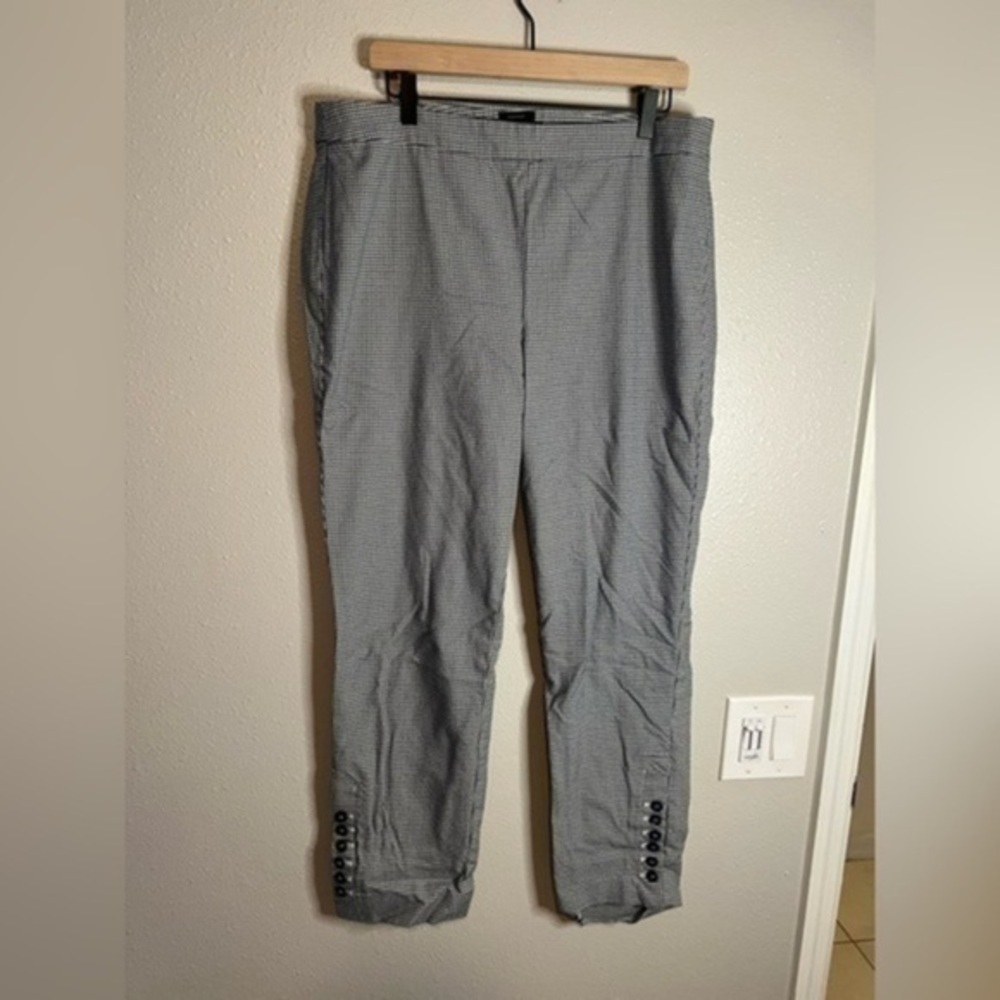 Talbots blue houndstooth Chatman pants